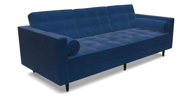 Marylebone 3 Seater Sofa in Clever Tough And Eco Velvet Indigo Marylebone 3 Seater Sofa in Clever Tough And Eco Velvet Indigo