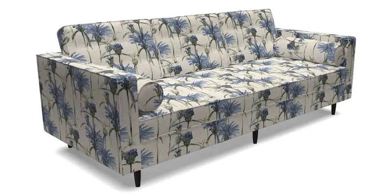 Marylebone 3 Seater Sofa in Clever Tough And Eco Velvet Indigo