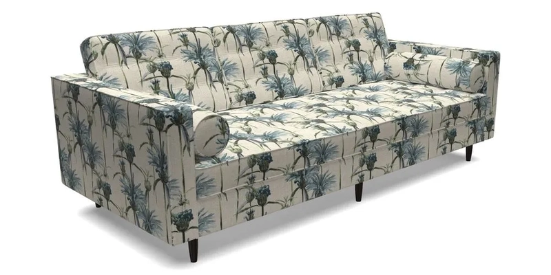 Marylebone 3 Seater Sofa in Clever Tough And Eco Velvet Indigo