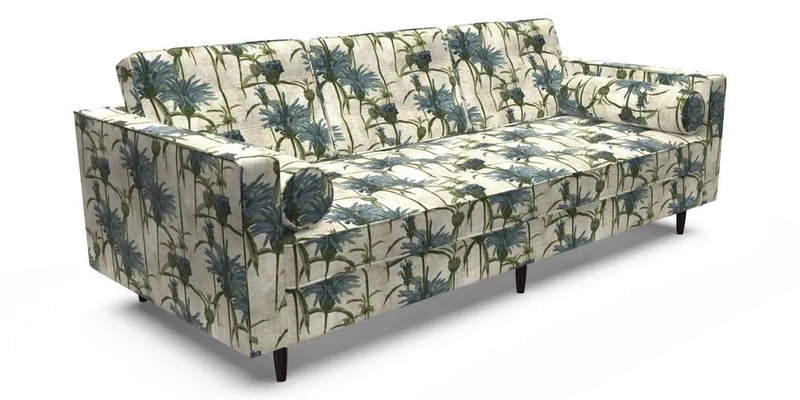 Marylebone 3 Seater Sofa in Clever Tough And Eco Velvet Indigo
