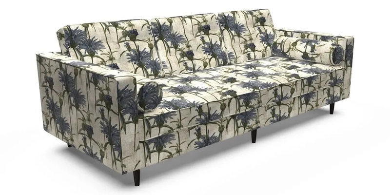 Marylebone 3 Seater Sofa in Clever Tough And Eco Velvet Indigo