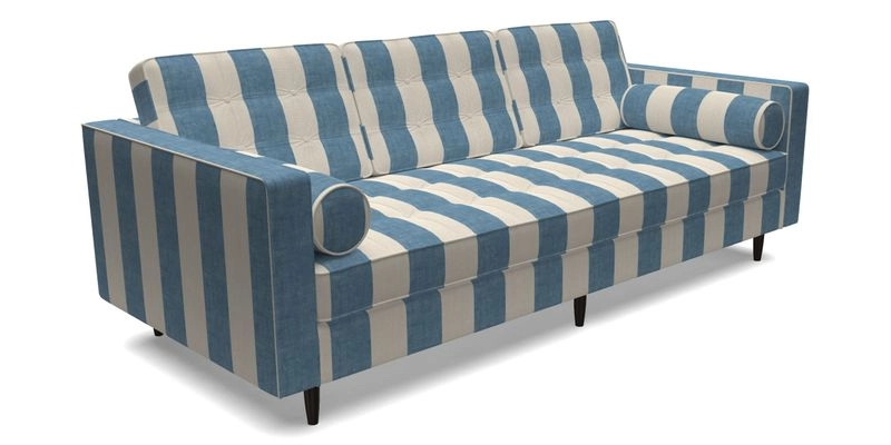 Marylebone 3 Seater Sofa in Clever Tough And Eco Velvet Indigo