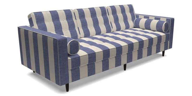 Marylebone 3 Seater Sofa in Clever Tough And Eco Velvet Indigo