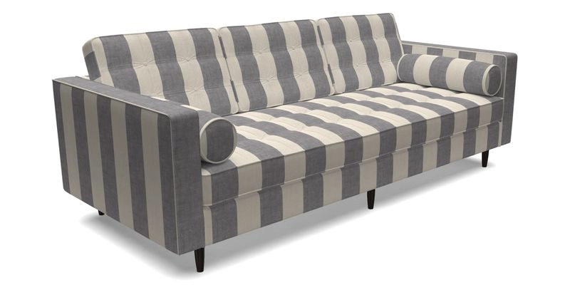 Marylebone 3 Seater Sofa in Clever Tough And Eco Velvet Indigo