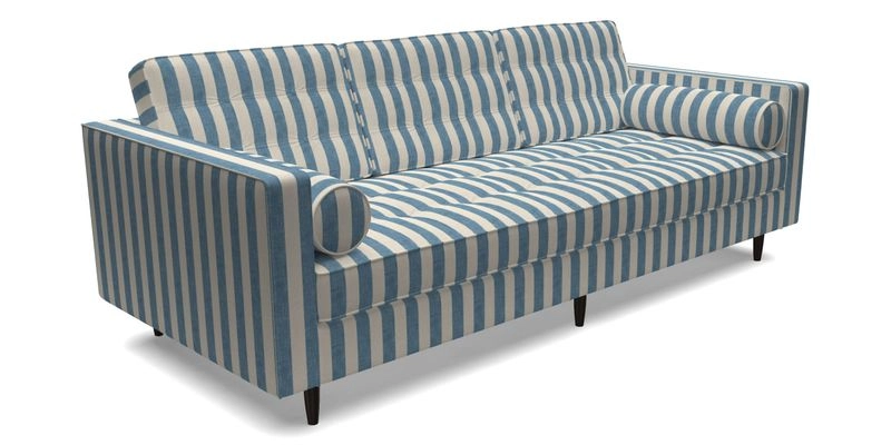 Marylebone 3 Seater Sofa in Clever Tough And Eco Velvet Indigo