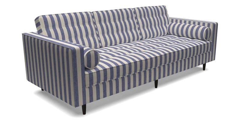 Marylebone 3 Seater Sofa in Clever Tough And Eco Velvet Indigo