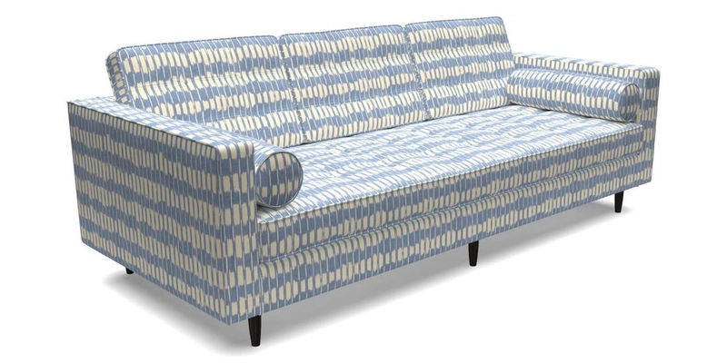 Marylebone 3 Seater Sofa in Clever Tough And Eco Velvet Indigo