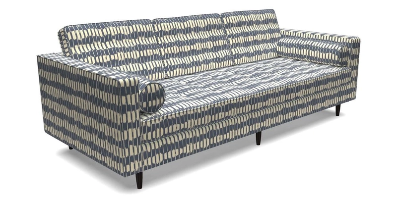 Marylebone 3 Seater Sofa in Clever Tough And Eco Velvet Indigo