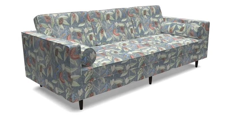 Marylebone 3 Seater Sofa in Clever Tough And Eco Velvet Indigo