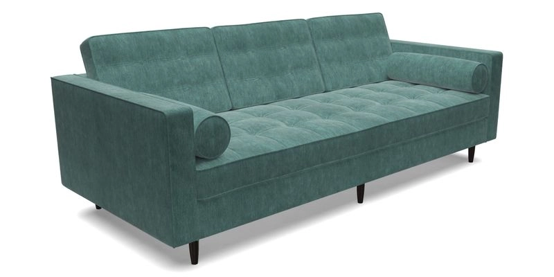 Marylebone 3 Seater Sofa in Clever Tough And Eco Velvet Indigo