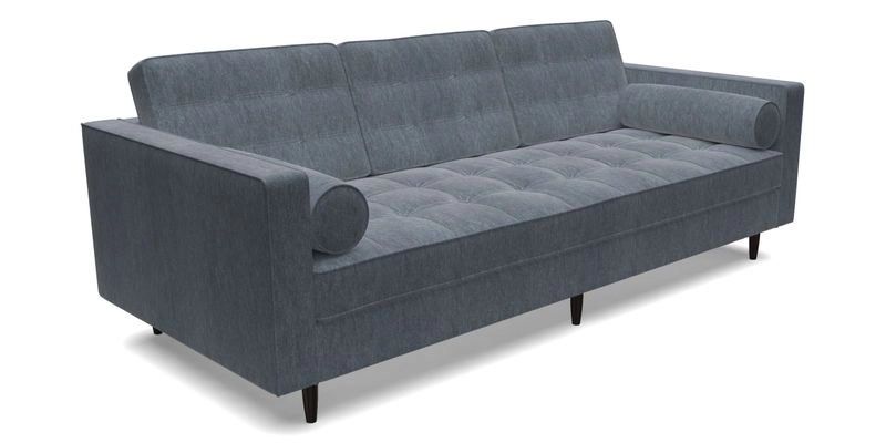 Marylebone 3 Seater Sofa in Clever Tough And Eco Velvet Indigo