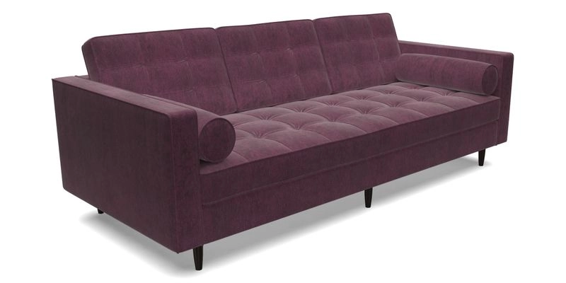 Marylebone 3 Seater Sofa in Clever Tough And Eco Velvet Indigo