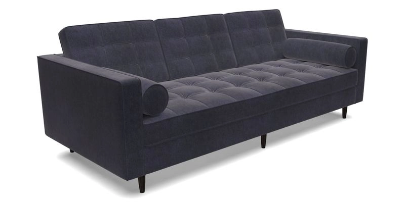 Marylebone 3 Seater Sofa in Clever Tough And Eco Velvet Indigo
