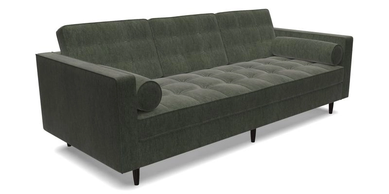 Marylebone 3 Seater Sofa in Clever Tough And Eco Velvet Indigo
