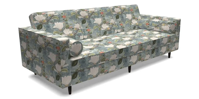 Marylebone 3 Seater Sofa in Clever Tough And Eco Velvet Indigo