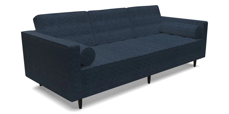 Marylebone 3 Seater Sofa in Clever Tough And Eco Velvet Indigo