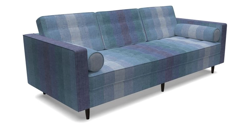 Marylebone 3 Seater Sofa in Clever Tough And Eco Velvet Indigo