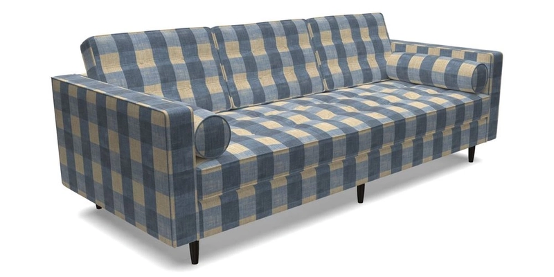 Marylebone 3 Seater Sofa in Clever Tough And Eco Velvet Indigo