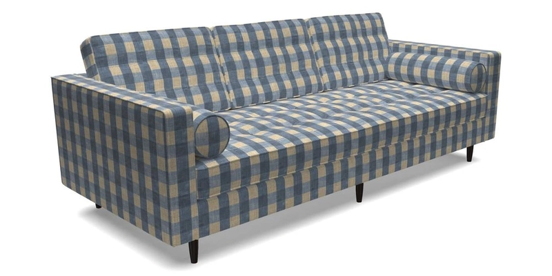 Marylebone 3 Seater Sofa in Clever Tough And Eco Velvet Indigo