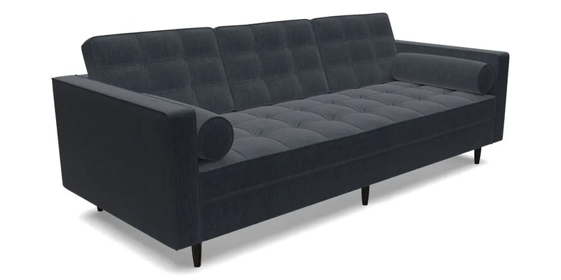 Marylebone 3 Seater Sofa in Clever Tough And Eco Velvet Indigo