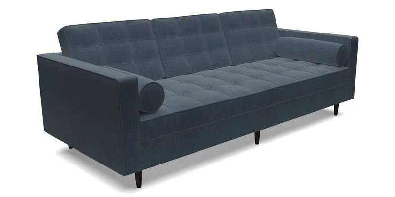 Marylebone 3 Seater Sofa in Clever Tough And Eco Velvet Indigo