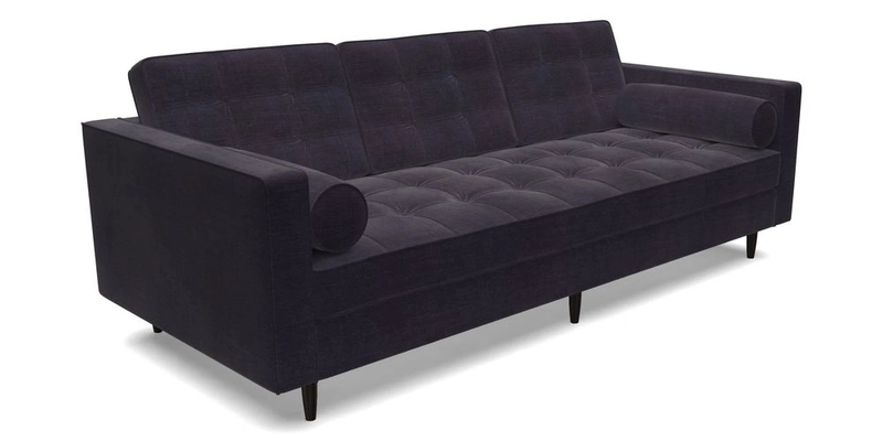 Marylebone 3 Seater Sofa in Clever Tough And Eco Velvet Indigo