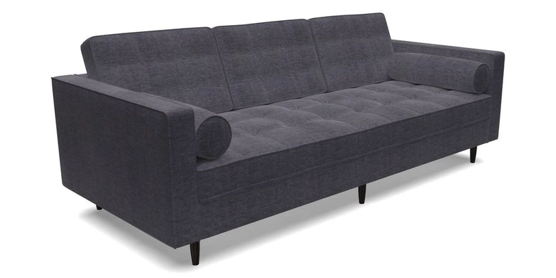 Marylebone 3 Seater Sofa in Clever Tough And Eco Velvet Indigo