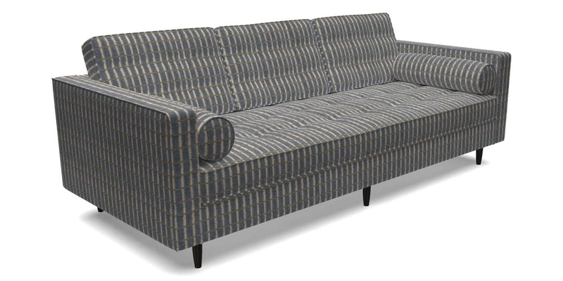 Marylebone 3 Seater Sofa in Clever Tough And Eco Velvet Indigo