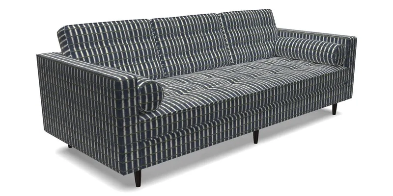Marylebone 3 Seater Sofa in Clever Tough And Eco Velvet Indigo