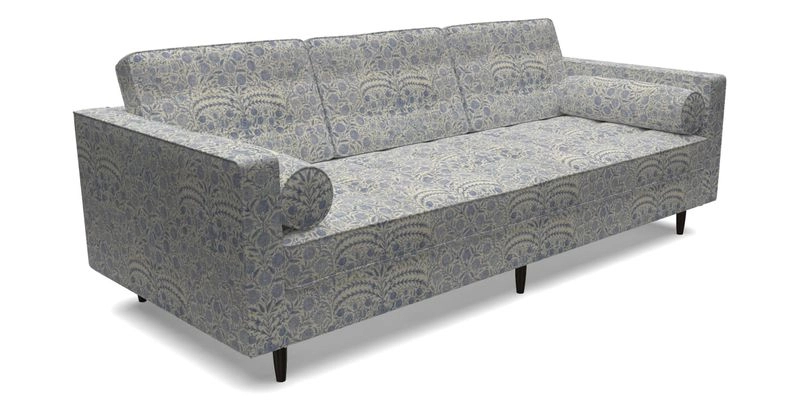 Marylebone 3 Seater Sofa in Clever Tough And Eco Velvet Indigo