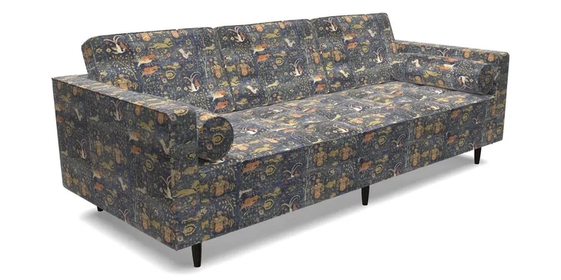 Marylebone 3 Seater Sofa in Clever Tough And Eco Velvet Indigo