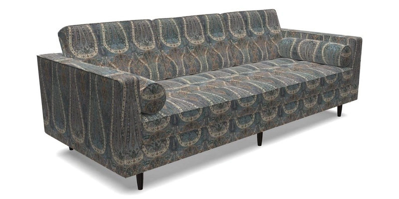 Marylebone 3 Seater Sofa in Clever Tough And Eco Velvet Indigo