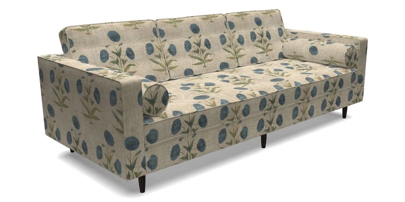 Marylebone 3 Seater Sofa in Clever Tough And Eco Velvet Indigo