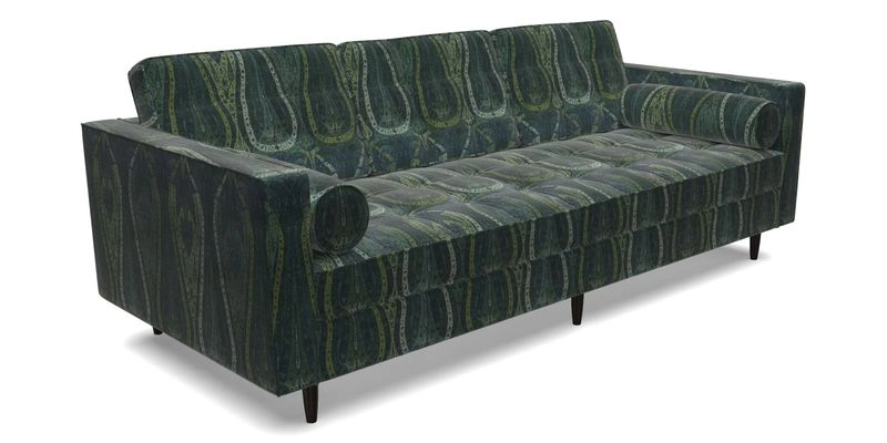 Marylebone 3 Seater Sofa in Clever Tough And Eco Velvet Indigo