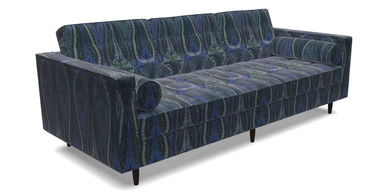 Marylebone 3 Seater Sofa in Clever Tough And Eco Velvet Indigo