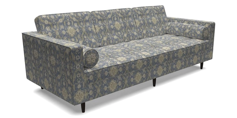 Marylebone 3 Seater Sofa in Clever Tough And Eco Velvet Indigo