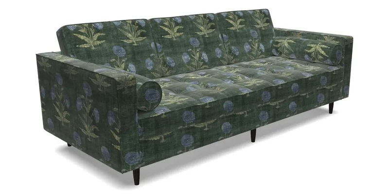 Marylebone 3 Seater Sofa in Clever Tough And Eco Velvet Indigo