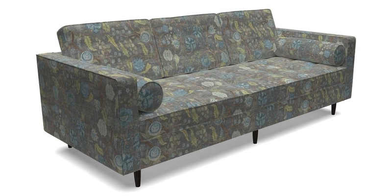 Marylebone 3 Seater Sofa in Clever Tough And Eco Velvet Indigo
