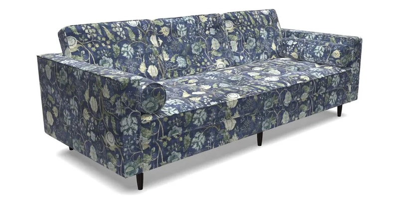 Marylebone 3 Seater Sofa in Clever Tough And Eco Velvet Indigo