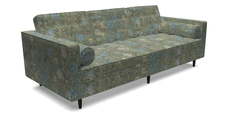 Marylebone 3 Seater Sofa in Clever Tough And Eco Velvet Indigo