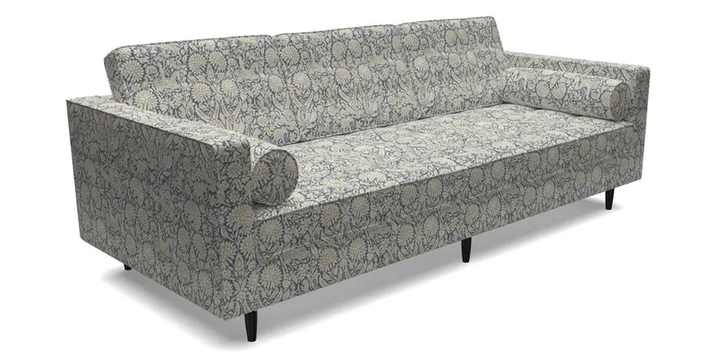 Marylebone 3 Seater Sofa in Clever Tough And Eco Velvet Indigo