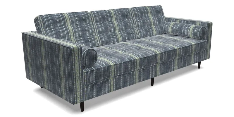 Marylebone 3 Seater Sofa in Clever Tough And Eco Velvet Indigo