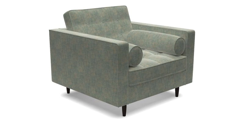 Marylebone Chair in Clever Tough And Eco Velvet Indigo