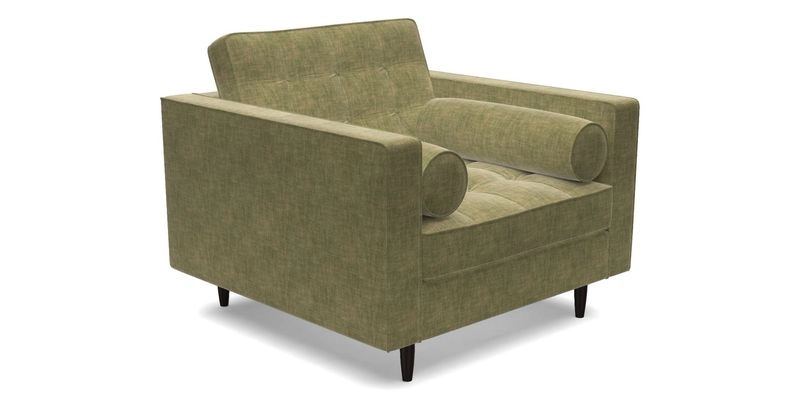 Marylebone Chair in Clever Tough And Eco Velvet Indigo