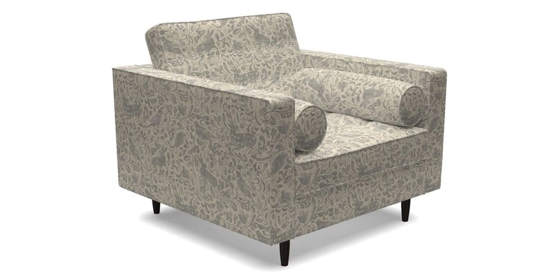 Marylebone Chair in Clever Tough And Eco Velvet Indigo