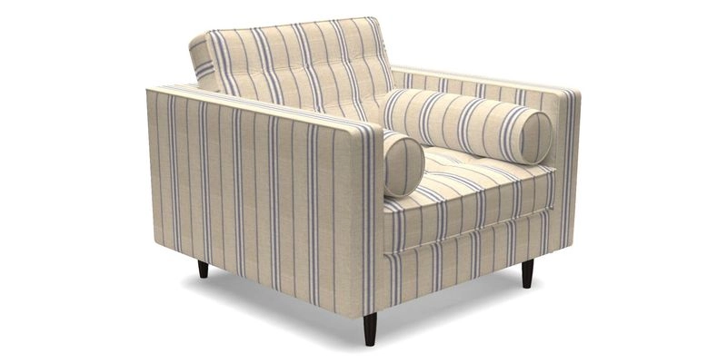 Marylebone Chair in Clever Tough And Eco Velvet Indigo