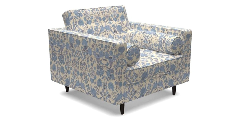 Marylebone Chair in Clever Tough And Eco Velvet Indigo