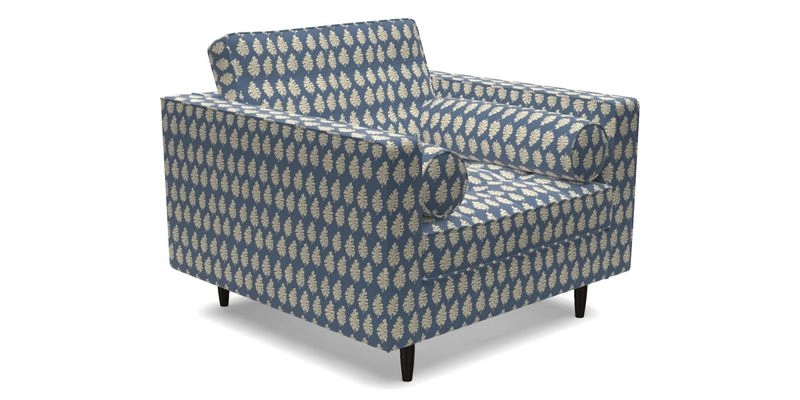 Marylebone Chair in Clever Tough And Eco Velvet Indigo