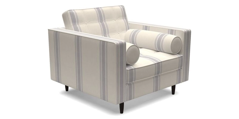 Marylebone Chair in Clever Tough And Eco Velvet Indigo