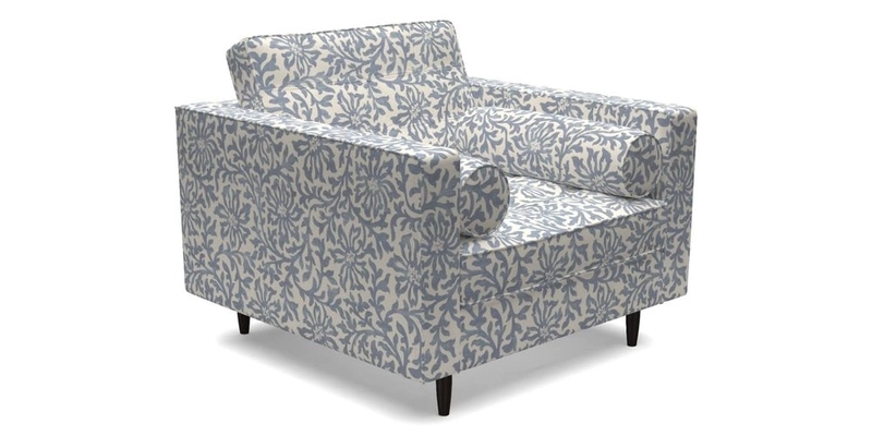 Marylebone Chair in Clever Tough And Eco Velvet Indigo